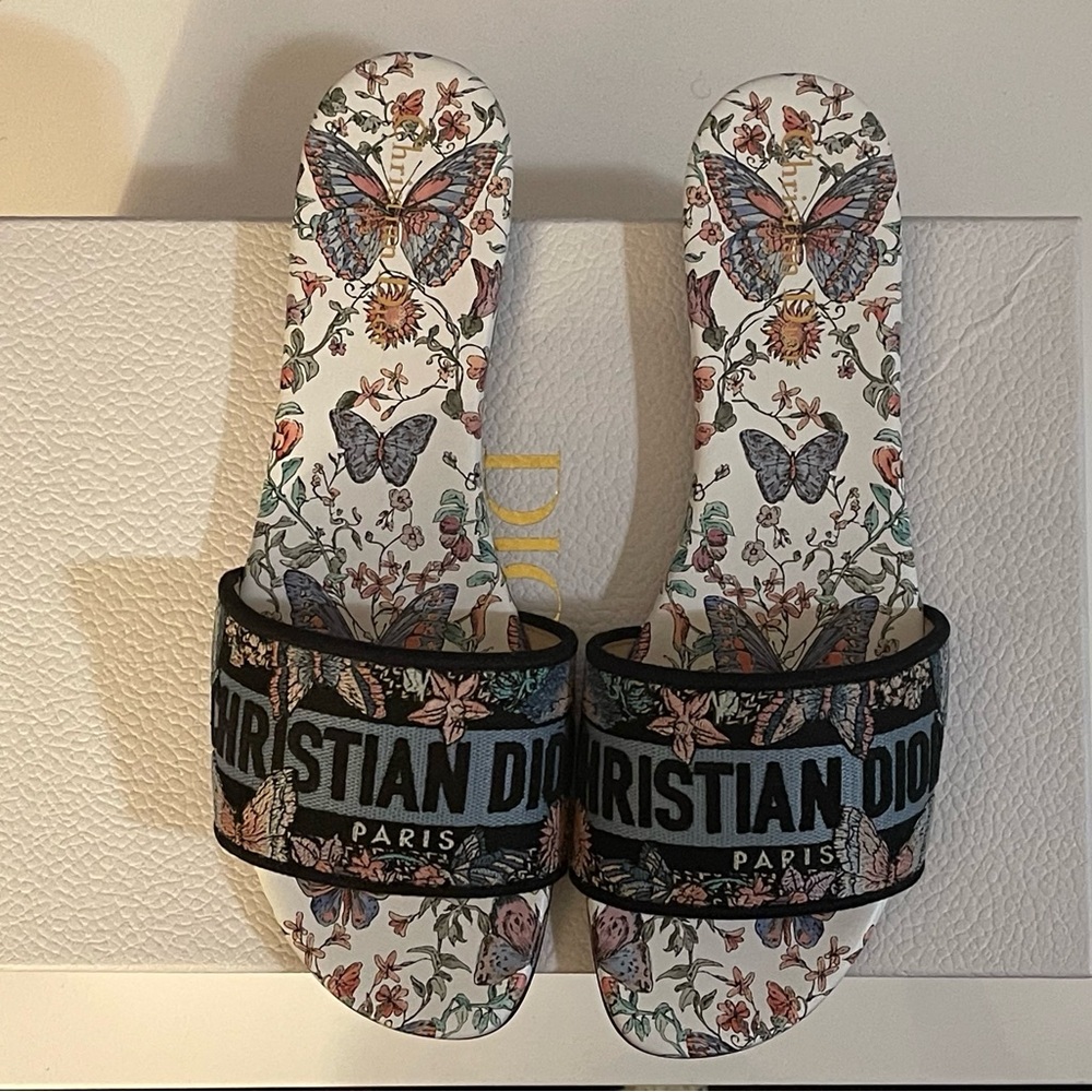 Sold on other site Dior Dway Multicolor Floral Slides